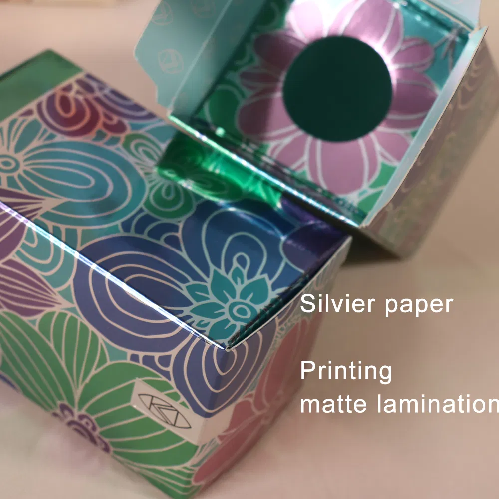 Fancy Color Printed Simple Craft Cosmetic Packaging Paper Packing Box