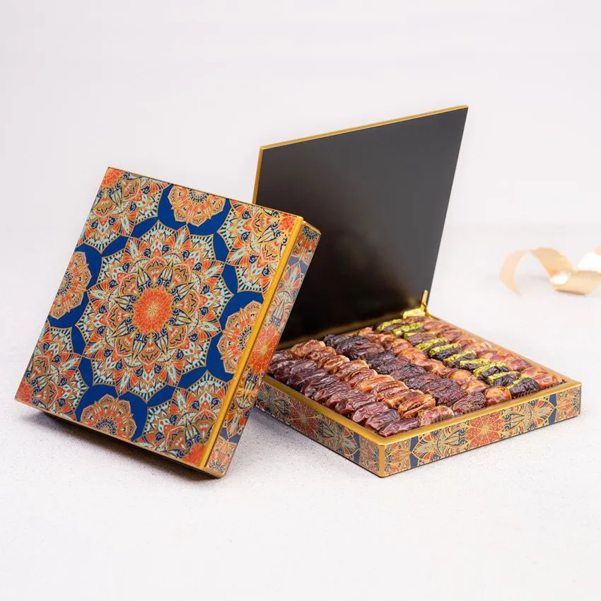 Fancy Paint Nuts Wood Packing Luxury Middle East Chocolate Gift Box Piano Lacquer Dates Ramadan Cake Wooden Storage Box