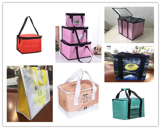 Fashion Bento Cooler Bag Non Woven Tote Bag for Lunch