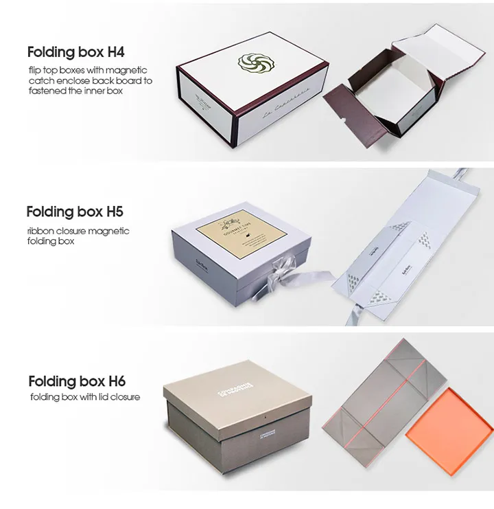 Flat Packing Custom Logo Cardboard Paper Wig Clothes Apparel Handbag Shoes Chocolate Wine Perfume Cosmetics Foldable Gift Packaging Box Magnetic Ribbon Closure