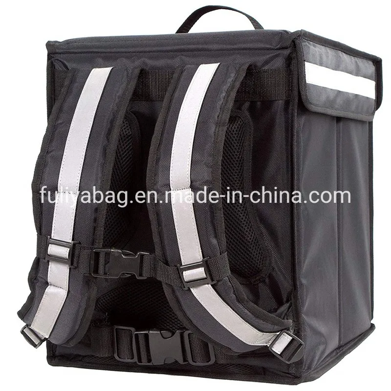 Food Delivery Backpack Insulated Cooler Backpack with Divider Food Warmer Bag Thermal Pizza Bag for Uber Eats, Doordash