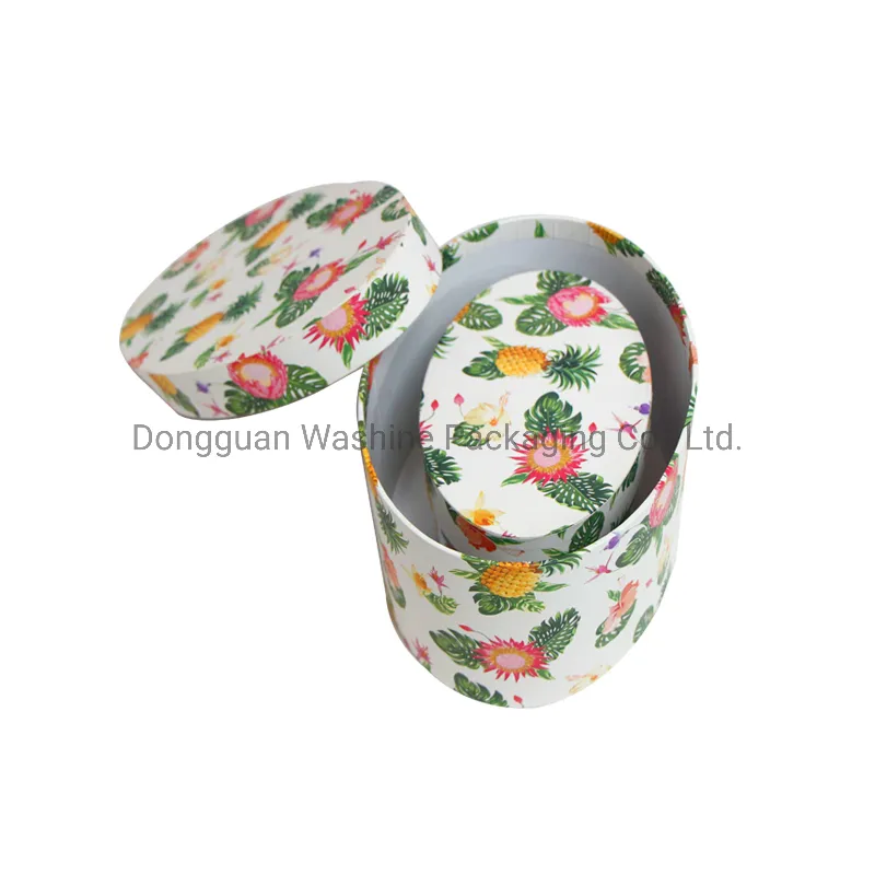 High Quality Strong Oval and Round Shape Fancy Cardboard Paper Box for Gift Packaging Box with Lid