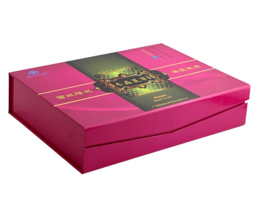 Hingen Lid Box Style Magnetic Closure Cardboard Box for Health Products Packaging Box