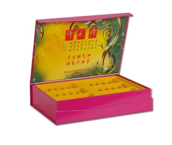 Hingen Lid Box Style Magnetic Closure Cardboard Box for Health Products Packaging Box