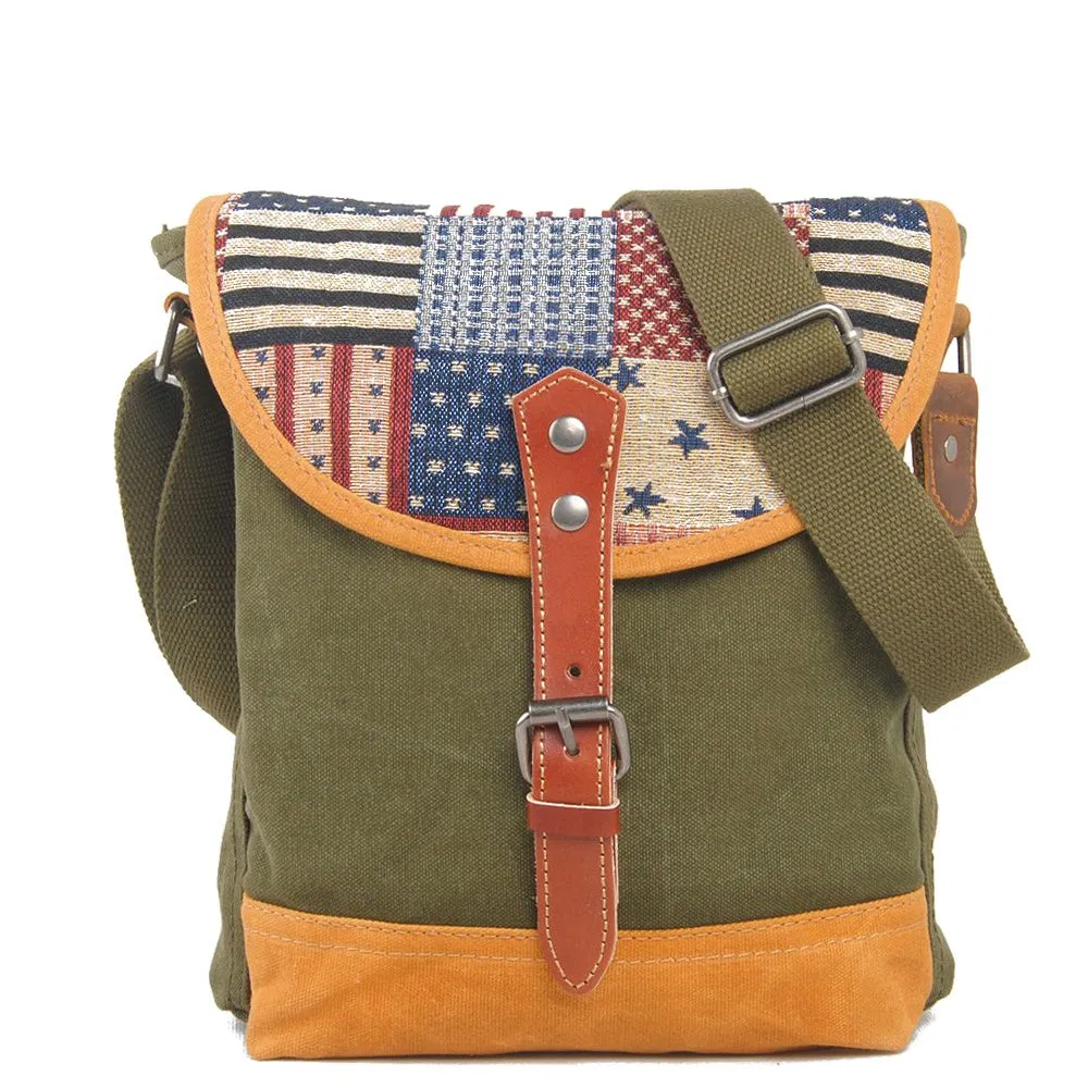 Jacquard Canvas Fabric Fashion Design School Satchel (RS-6002A)