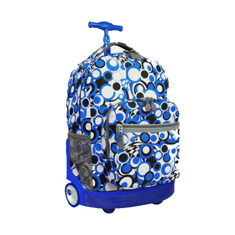 Kids Trolley Bags Orthopedic Satchel for Girls Children School Backpack with Wheels