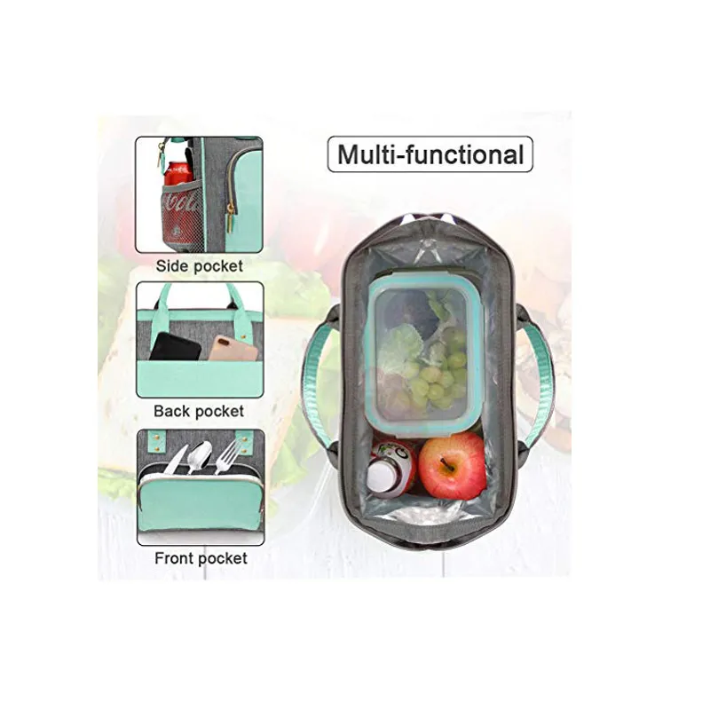 Large Capacity Lunch Bags Insulated Lunch Cooler Bag