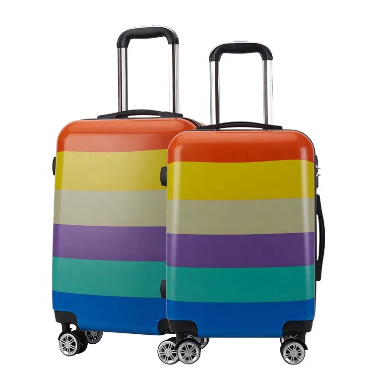 Leopard Print ABS PC Trolley Spinner Baggage Luggage Suitcase