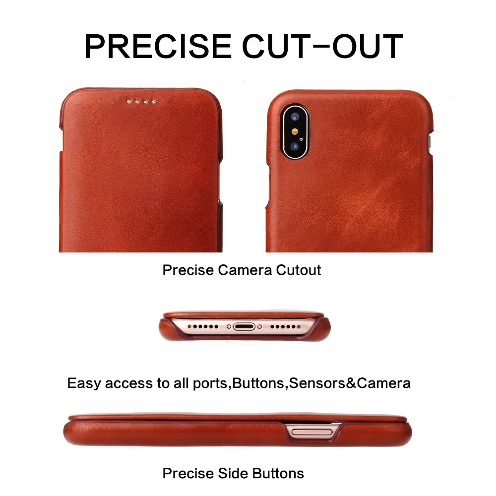 Luxury Genuine Leather Mobile Phone Wallet Case Cell Phone Case for iPhone 6s/6splus Accessories