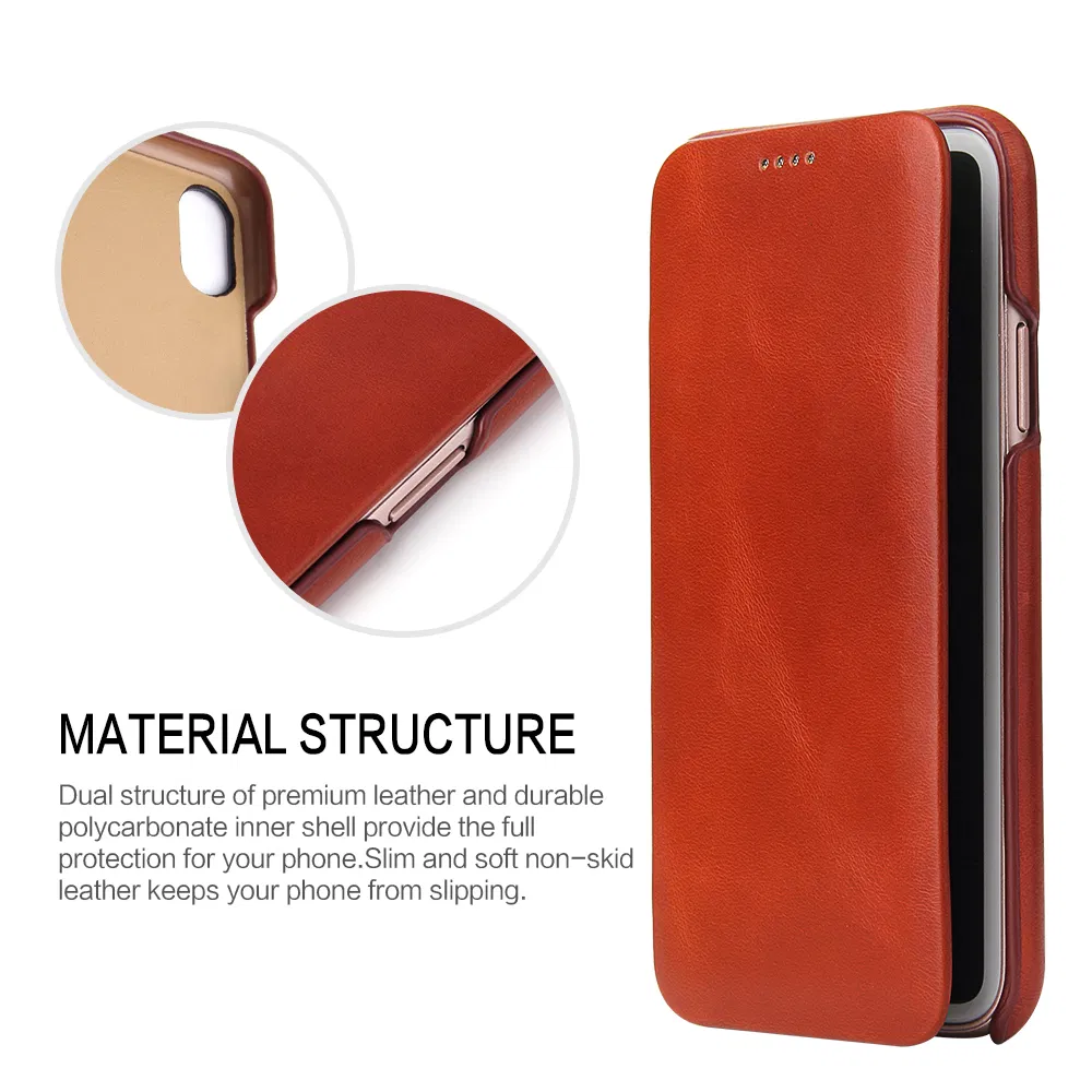 Luxury Genuine Leather Mobile Phone Wallet Case Cell Phone Case for iPhone 6s/6splus Accessories