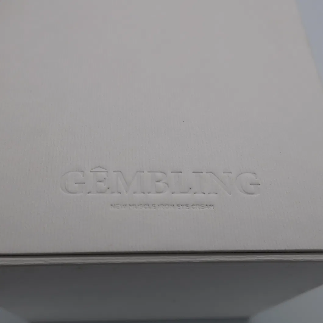 Luxury High Quality Custom Fancy Paper Debossing Cosmetic Gift Packaging Box with Black Velet and Gold Metal Closure