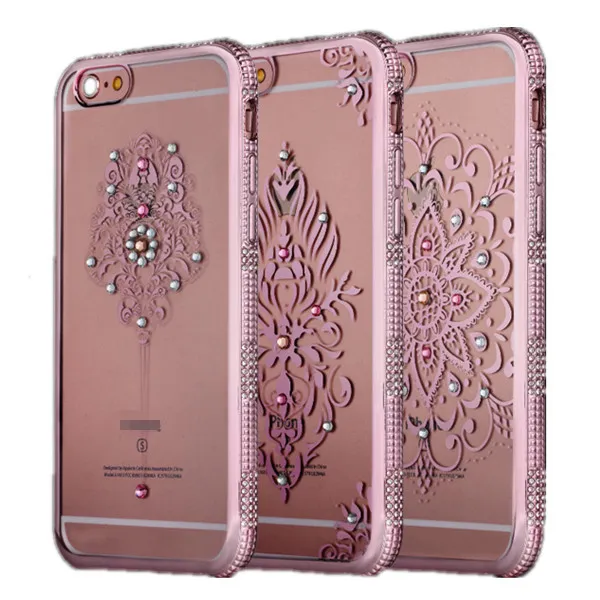 Mobile Phone TPU Case with Dimond for iPhone 6s