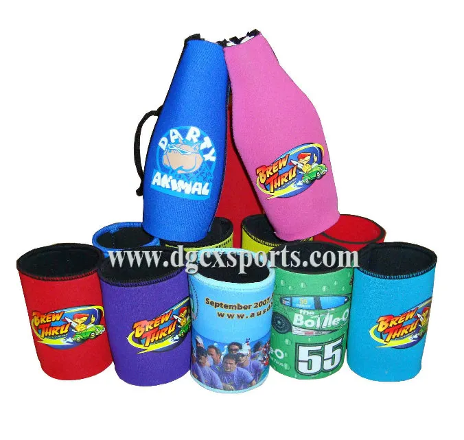 Neoprene Insulated Carrier Can Bottle Beer Cooler Portable Neoprene Wine Stubby Cooler Bottle Cooler Carrier Cover Sleeve Tote Lunch Bag