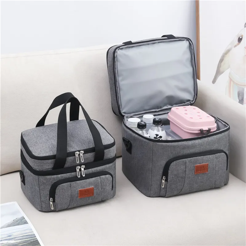 New Outdoor Picnic Bag Portable Waterproof Cooler Bag One-Shoulder Fresh-Keeping Lunch Bag Hot Sell Icy Pack