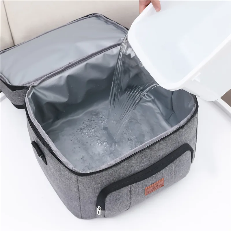 New Outdoor Picnic Bag Portable Waterproof Cooler Bag One-Shoulder Fresh-Keeping Lunch Bag Hot Sell Icy Pack