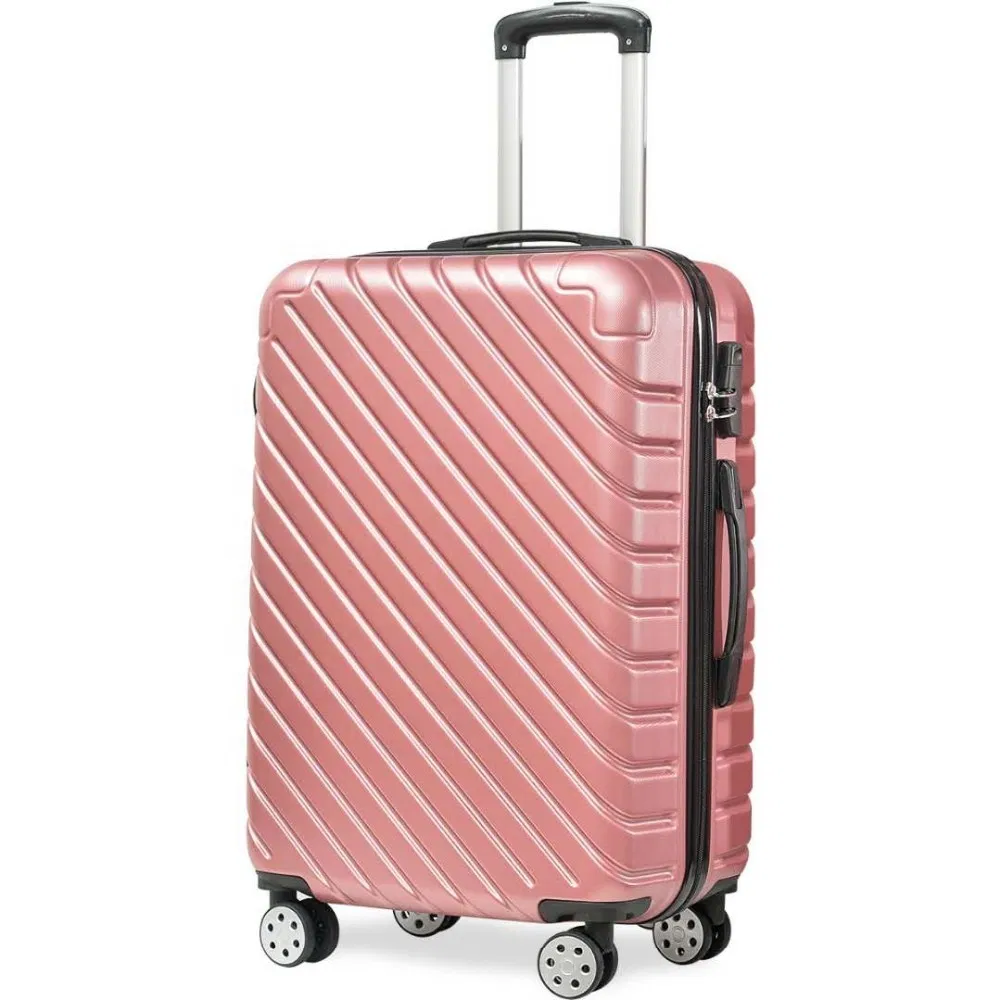 New Red Black Luggage Sets Suitcase