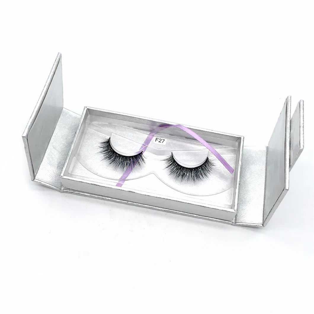 Normal Mink Lashes Boxes Opening Middle Top with Customized Logo