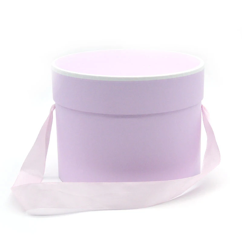 OEM Gift Packaging Flower Round Box with Lid