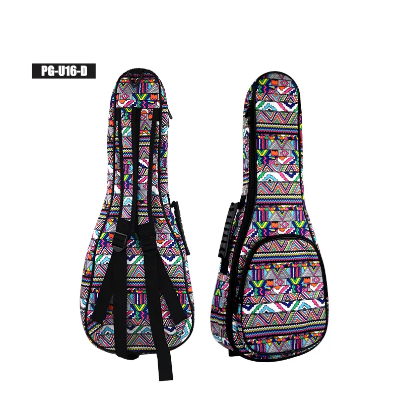 Pg-U16 Colorful Ukulele Foam Padded Bag for Soprano, Concert, Tenor Ukulele
