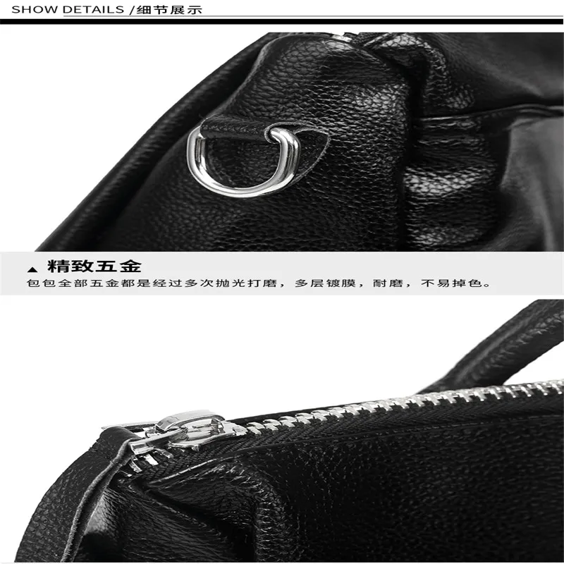 Popular Korea PU Leather School Backpack Girls Teenager Student School Bag