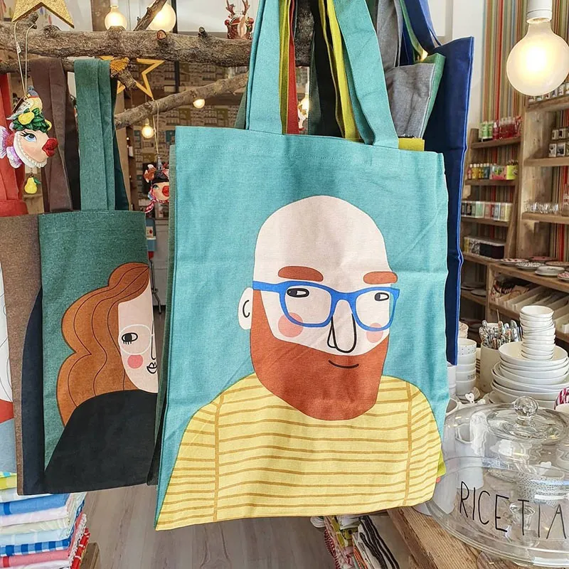 Promotional Custom Recycle Calico Cloth Canvastote Bag