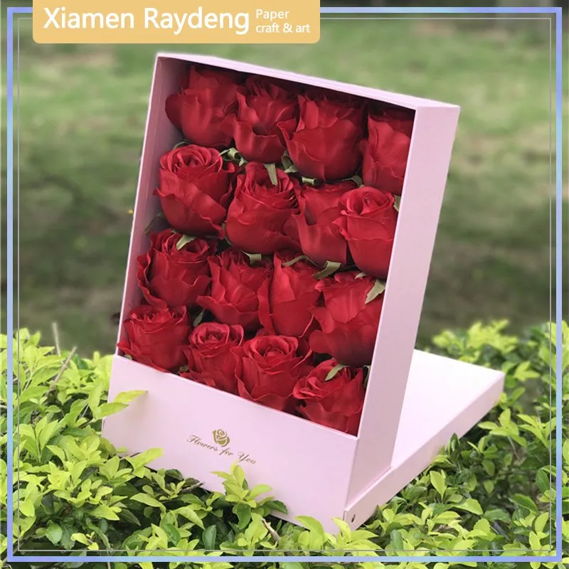 Raydeng Colorful Flower Gift Box with Stand Display Design