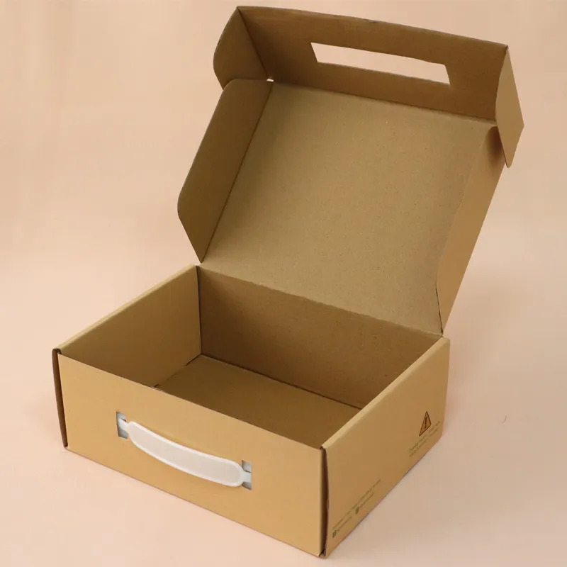 Recycle E Flute Corrugated Kraft Paper Brown Mailer Folding Packaging Gift Box