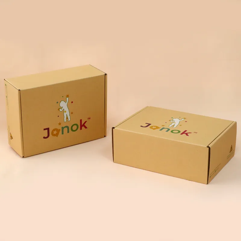 Recycle E Flute Corrugated Kraft Paper Brown Mailer Folding Packaging Gift Box