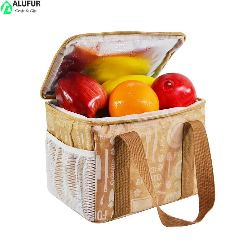 Reusable DuPont Tyvek Paper Thermal Cooler Tote Bag Made of DuPont