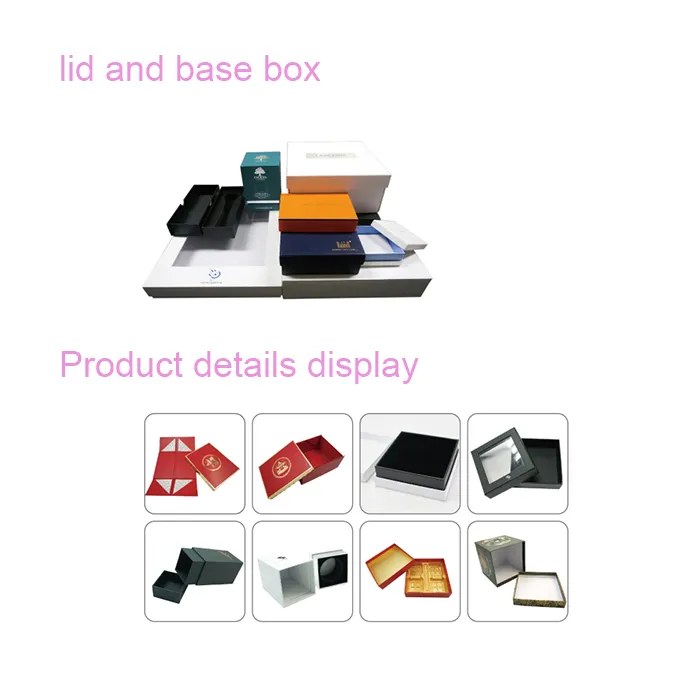 Rigid Cardboard Foldable Paper Gift Packaging Luxury Box with Ribbon/Magnetic Closure/Drawer/Lid for Storage/Jewelry/Perfume/Wine/Candle/Tea/Shoe/Rose/Chocolate