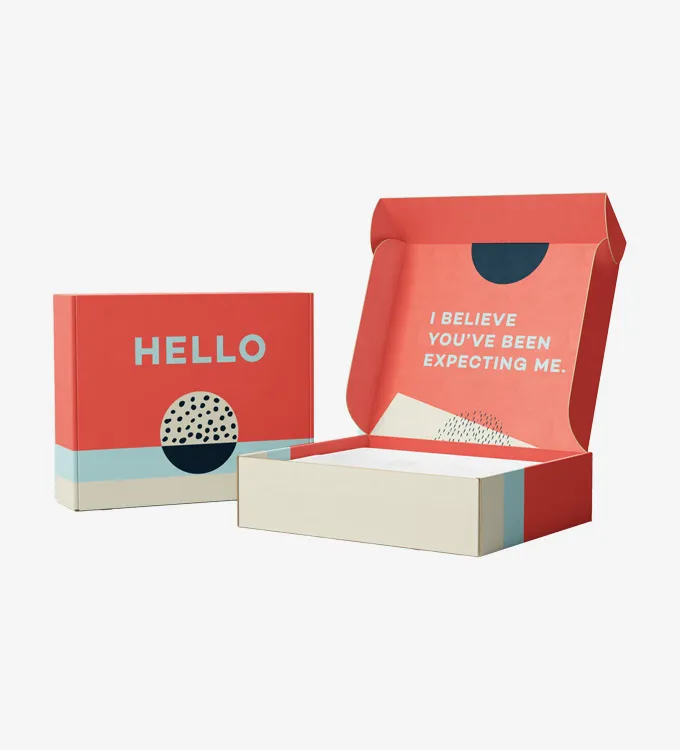 Wholesale Custom Different Sizes Box Corrugated Packaging Gift Mailer Box for Shipping Clothing Dress