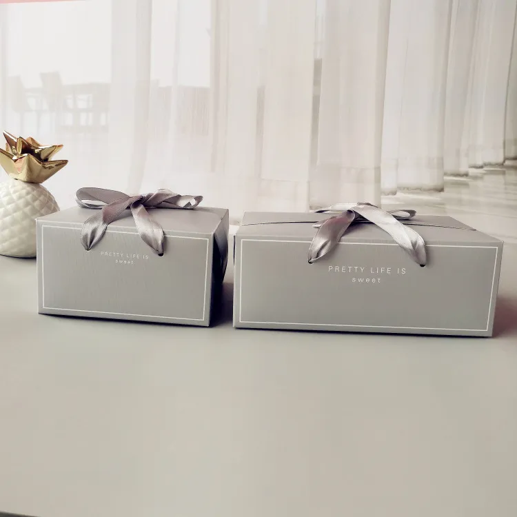 Wholesale Custom Luxury Sweet Wedding Candy Favour Box Favour Boxes Wedding Packaging Gift Box with Ribbon