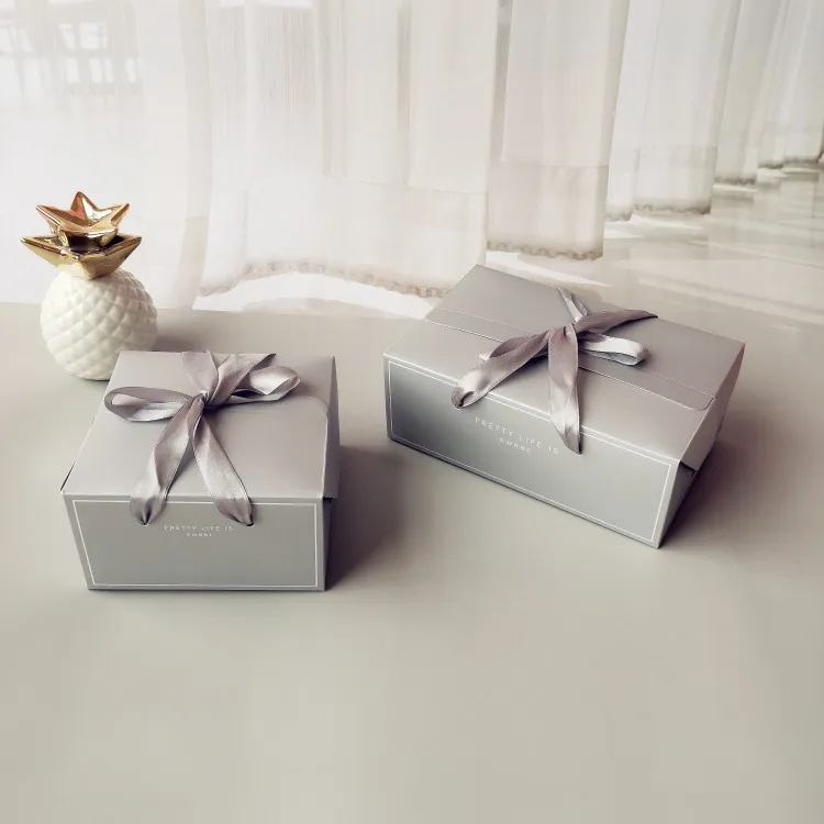 Wholesale Custom Luxury Sweet Wedding Candy Favour Box Favour Boxes Wedding Packaging Gift Box with Ribbon