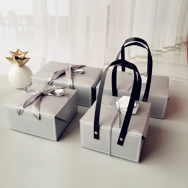 Wholesale Custom Luxury Sweet Wedding Candy Favour Box Favour Boxes Wedding Packaging Gift Box with Ribbon