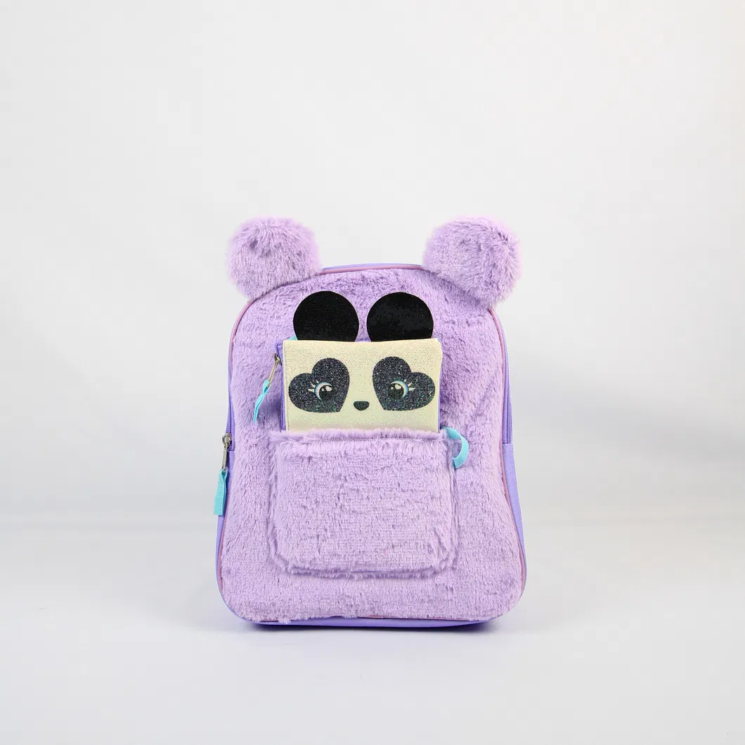 Wholesale High Quality Children Cartoon Children Cotton Pile Schoolbag