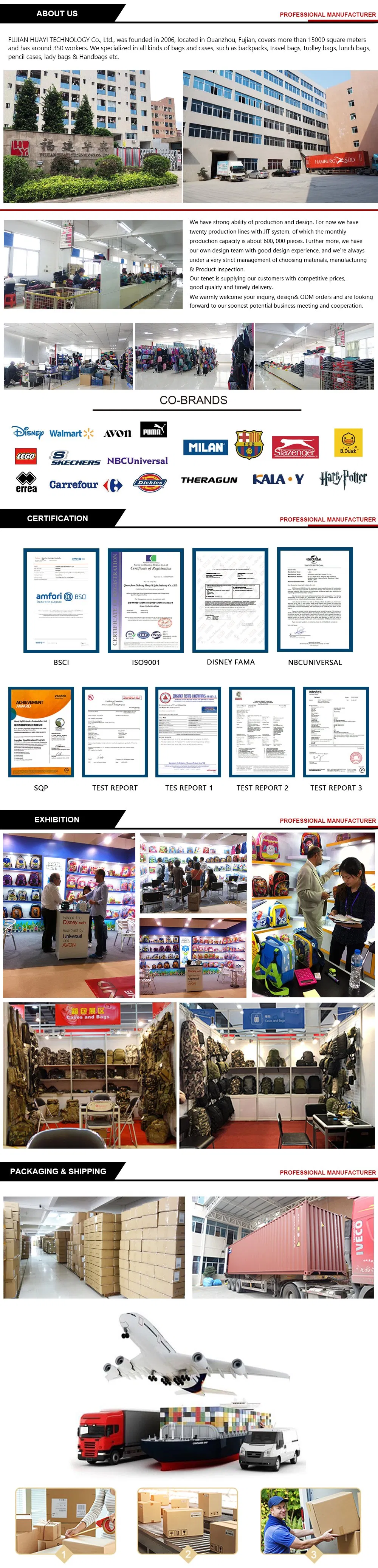 Wholesale High Quality Children Cartoon Children Cotton Pile Schoolbag