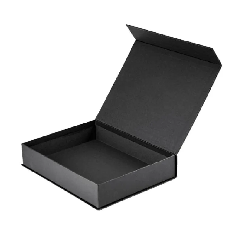 Wholesale Large Black Custom Logo Cardboard Packaging Cajas Box with Logo Luxury Magnetic Paper Gift Box