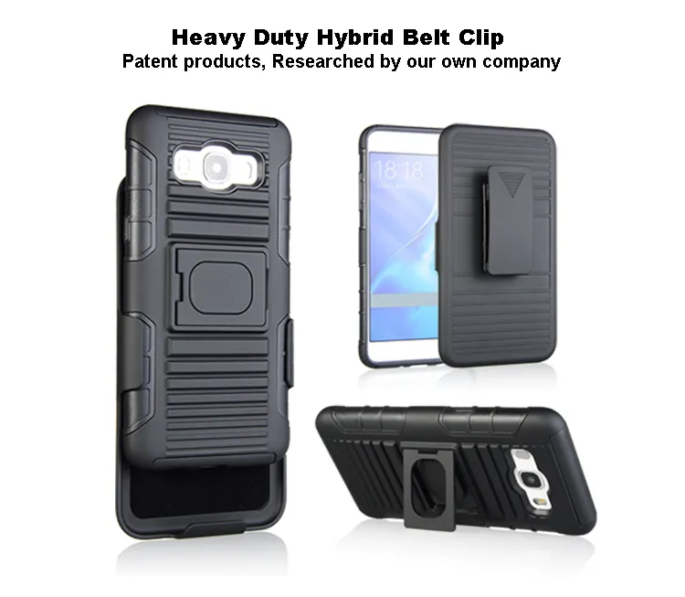 Wholesale Price Newest Design TPU+PC Cover Case for Samsung J510, Mobile Phone Case with Ring Kickstand Holder Function