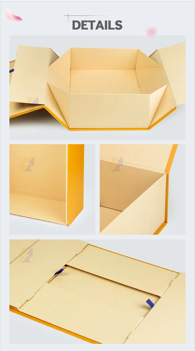 Wholesales Custom High Quality Fancy Paper Collapsible Folding Box Rigid Gift Cosmetic Merry Christmas Foldable Packaging